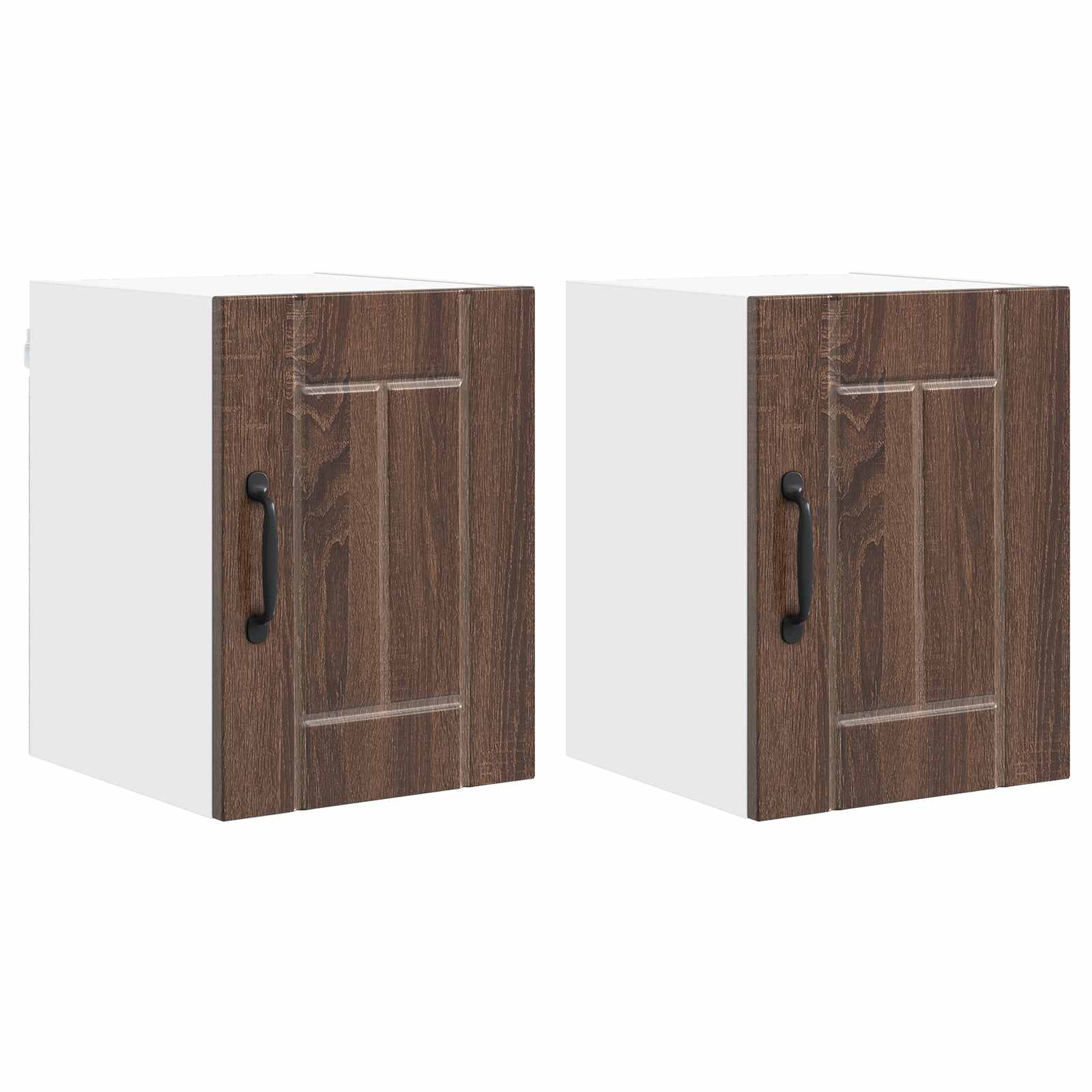 Vægskab LUCCA 2 pcs Brunt eg 30 x 31 x 40 cm Konstrueret træ
