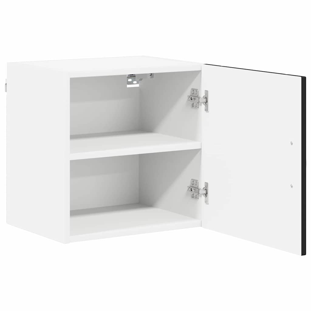 Vægskab LUCCA 2 pcs Sort 40 x 31 x 40 cm Konstrueret træ