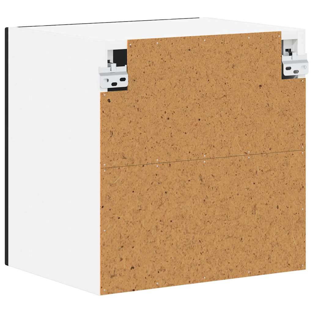 Vægskab LUCCA 2 pcs Sort 40 x 31 x 40 cm Konstrueret træ