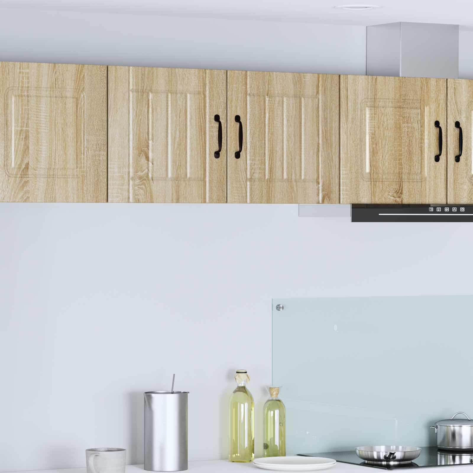 Vægskab LUCCA 2 pcs Sonoma-eg 40 x 31 x 40 cm Konstrueret træ