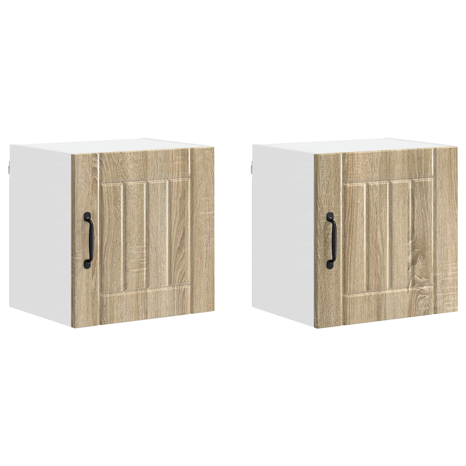 Vægskab LUCCA 2 pcs Sonoma-eg 40 x 31 x 40 cm Konstrueret træ