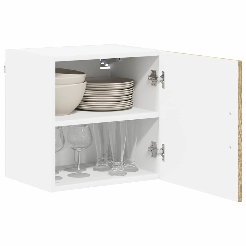 Vægskab LUCCA 2 pcs Sonoma-eg 40 x 31 x 40 cm Konstrueret træ
