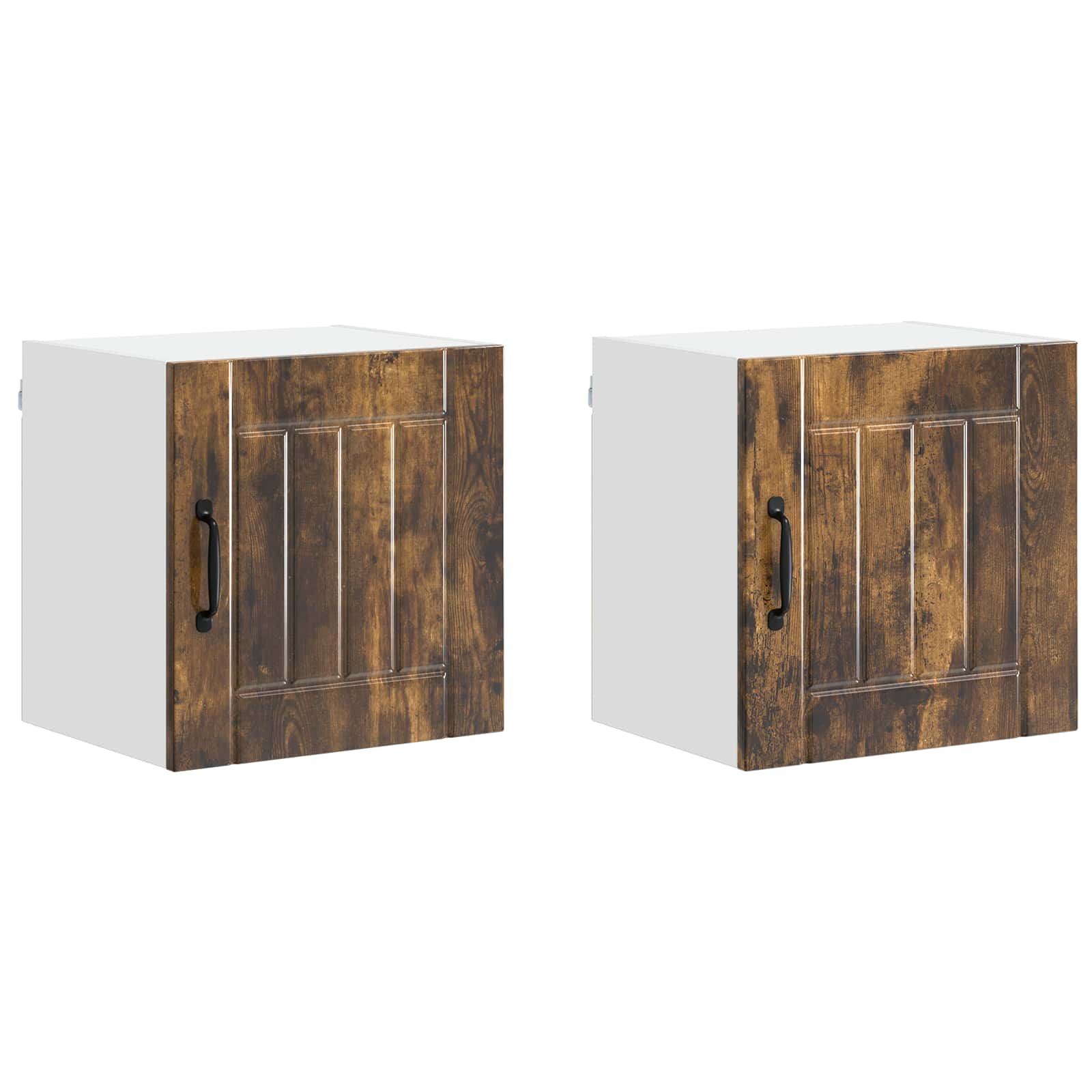 Vægskab LUCCA 2 pcs Røget eg 40 x 31 x 40 cm Konstrueret træ