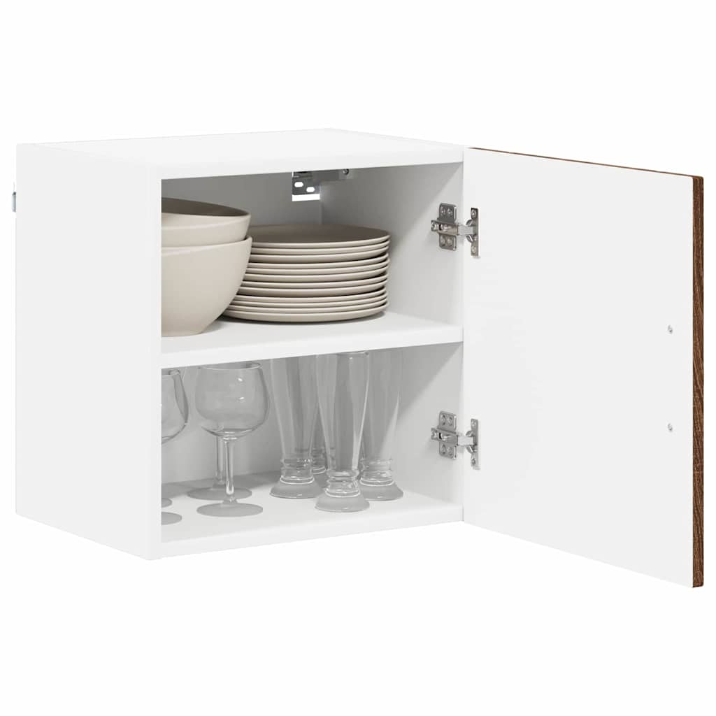 Vægskab LUCCA 2 pcs Brunt eg 40 x 31 x 40 cm Konstrueret træ