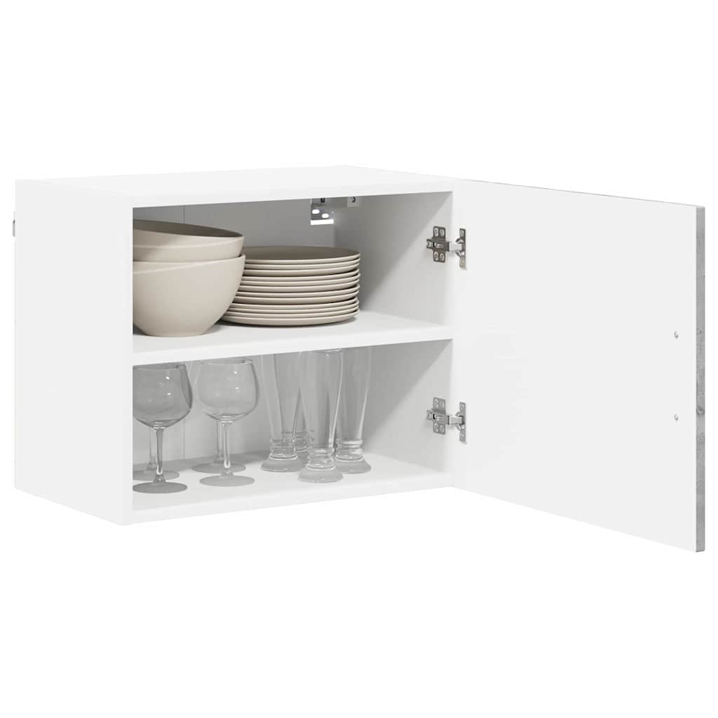 Vægskab LUCCA 2 pcs Betongrå 50 x 31 x 40 cm Konstrueret træ