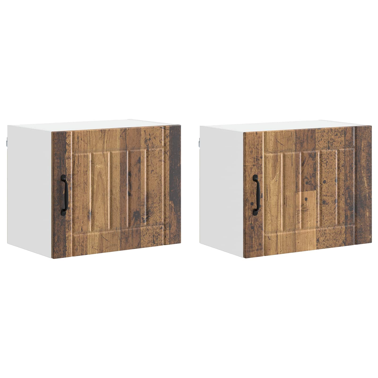 Vægskab LUCCA 2 pcs Gammelt træ 50 x 31 x 40 cm Konstrueret træ