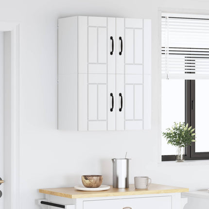 Vægskab LUCCA 2 pcs Hvid 60 x 31 x 40 cm Konstrueret træ