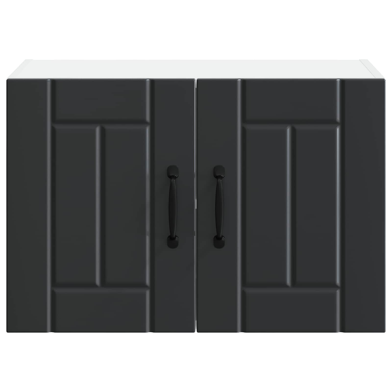 Vægskab LUCCA 2 pcs Sort 60 x 31 x 40 cm Konstrueret træ