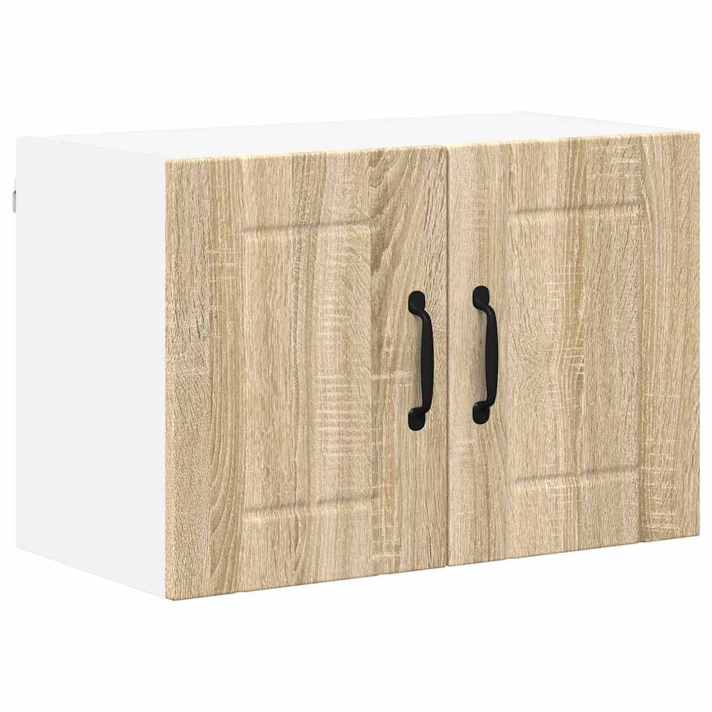 Køkkenvægskabe 2 pcs Sonoma eg 60 x 31 x 40 cm Konstrueret træ