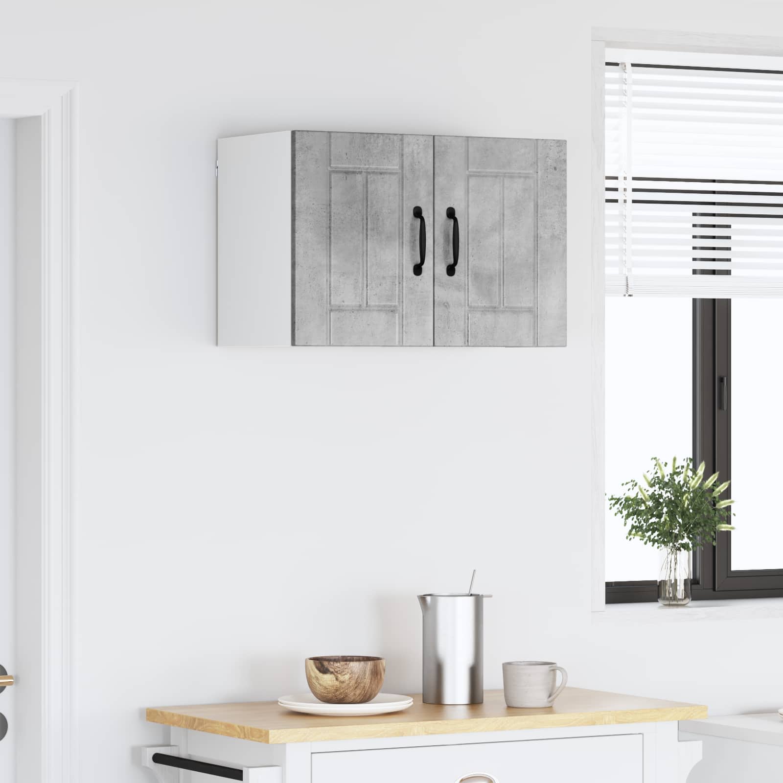Vægskab LUCCA Betongrå 60 x 31 x 40 cm Konstrueret træ