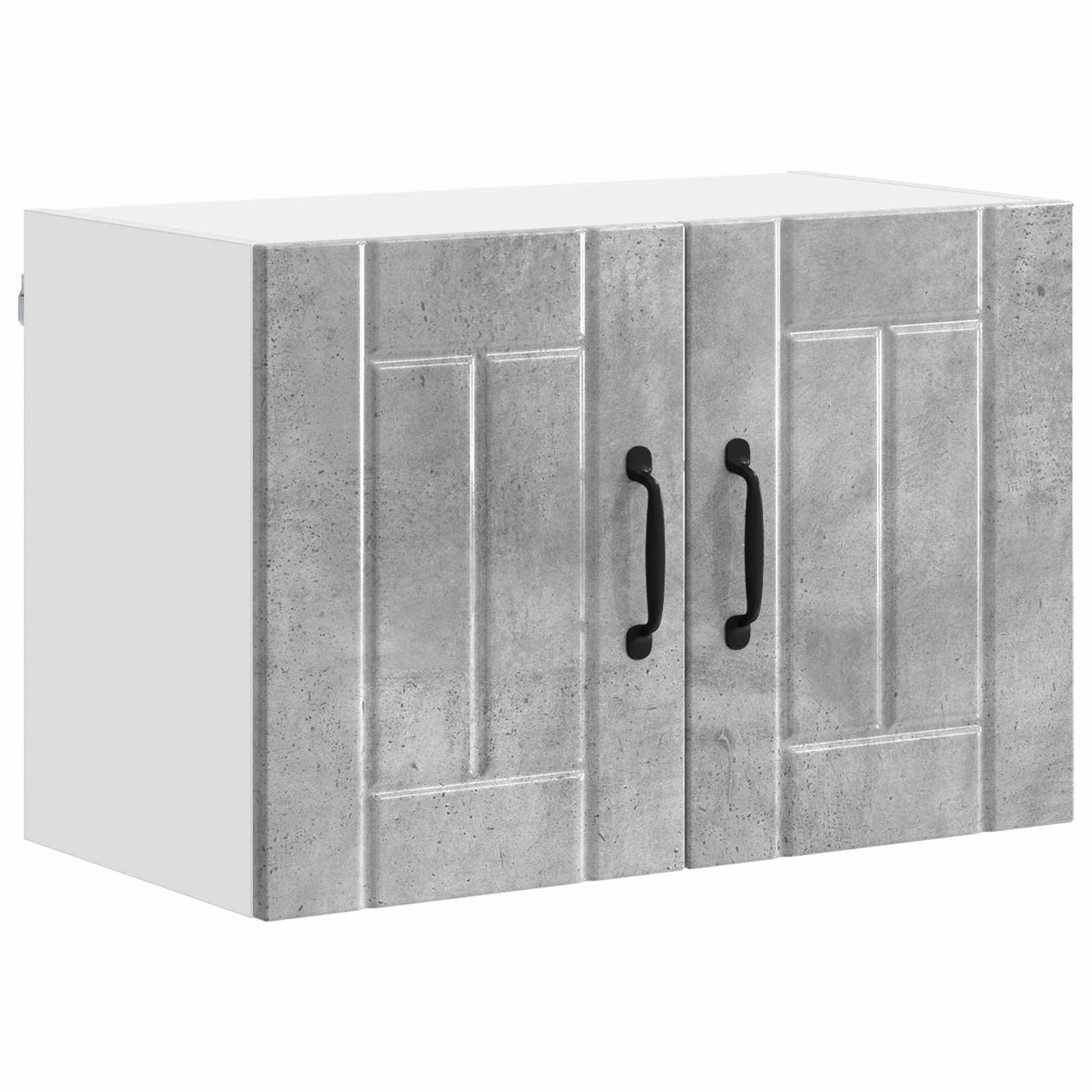 Vægskab LUCCA 2 pcs Betongrå 60 x 31 x 40 cm Konstrueret træ