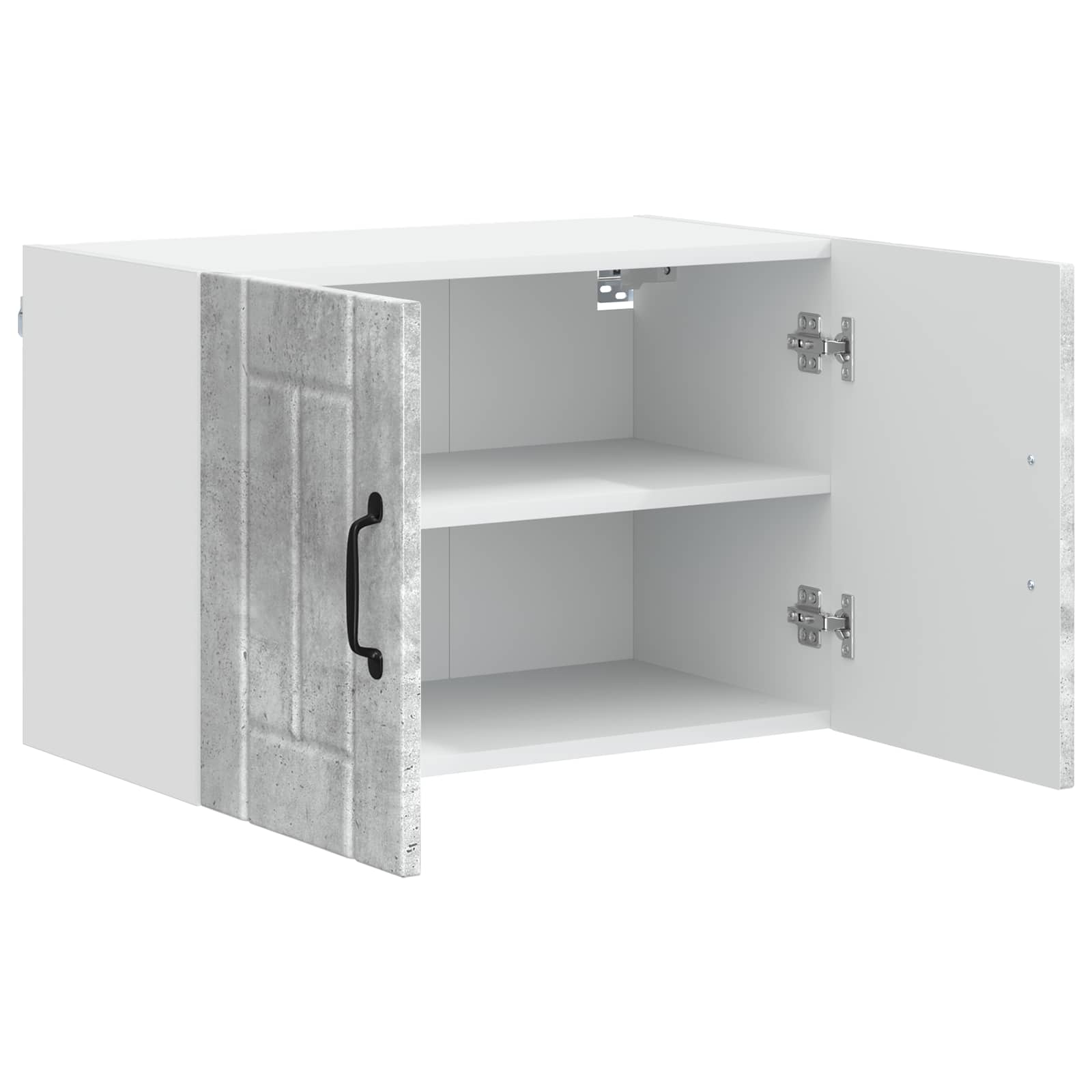 Vægskab LUCCA 2 pcs Betongrå 60 x 31 x 40 cm Konstrueret træ
