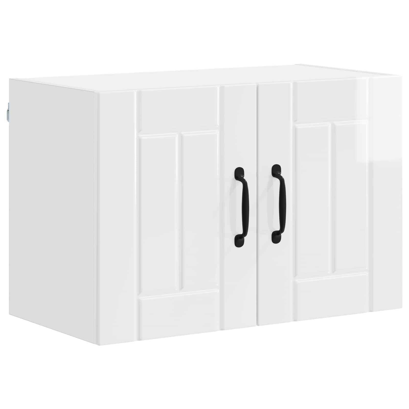 Køkkenvægskabe Vægmonteret 2 pcs Høj gloss hvid 60 x 31 x 40 cm