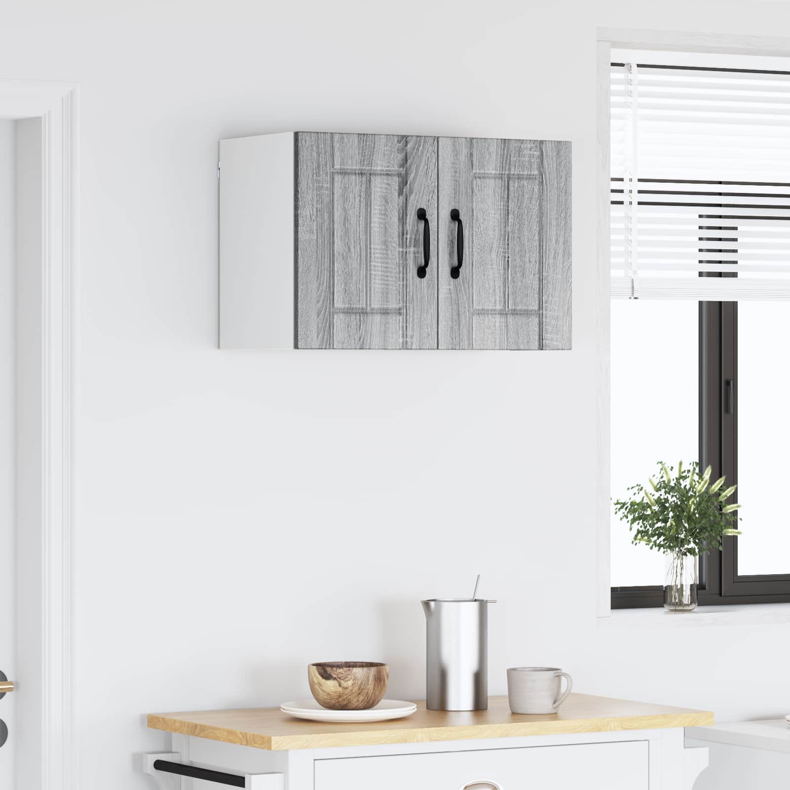 Vægskab LUCCA Grå sonoma-eg 60 x 31 x 40 cm Konstrueret træ
