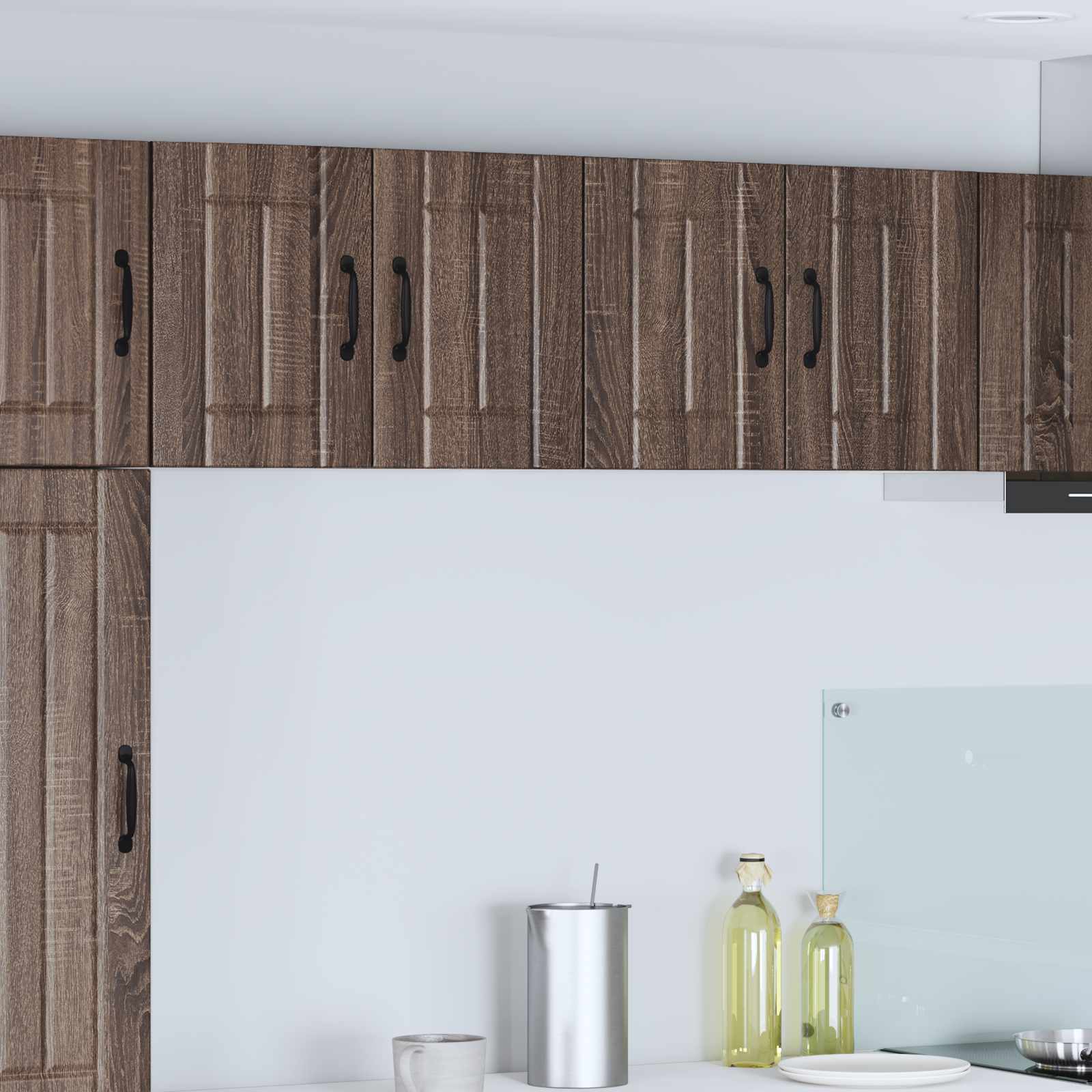 Vægskab LUCCA 2 pcs Brunt eg 60 x 31 x 40 cm Konstrueret træ