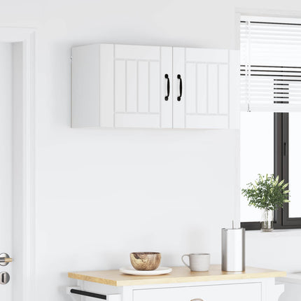 Vægskab LUCCA Hvid 80 x 31 x 40 cm Konstrueret træ