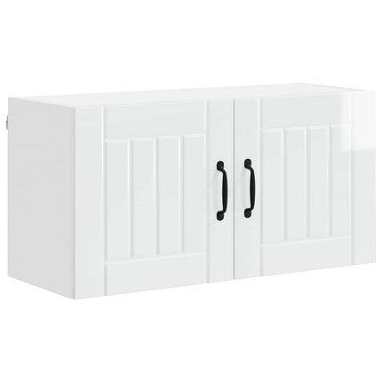 Vægskab LUCCA Hvid højglans 80 x 31 x 40 cm Konstrueret træ