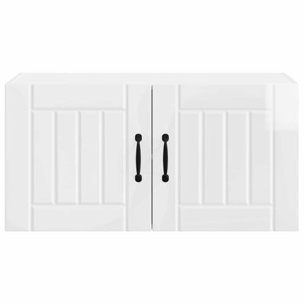 Vægskab LUCCA Hvid højglans 80 x 31 x 40 cm Konstrueret træ