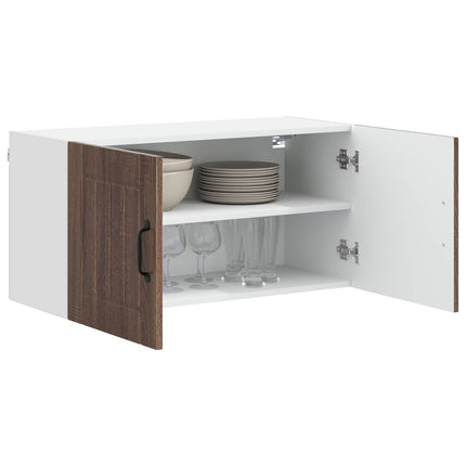 Vægskab LUCCA Brunt eg 80 x 31 x 40 cm Konstrueret træ
