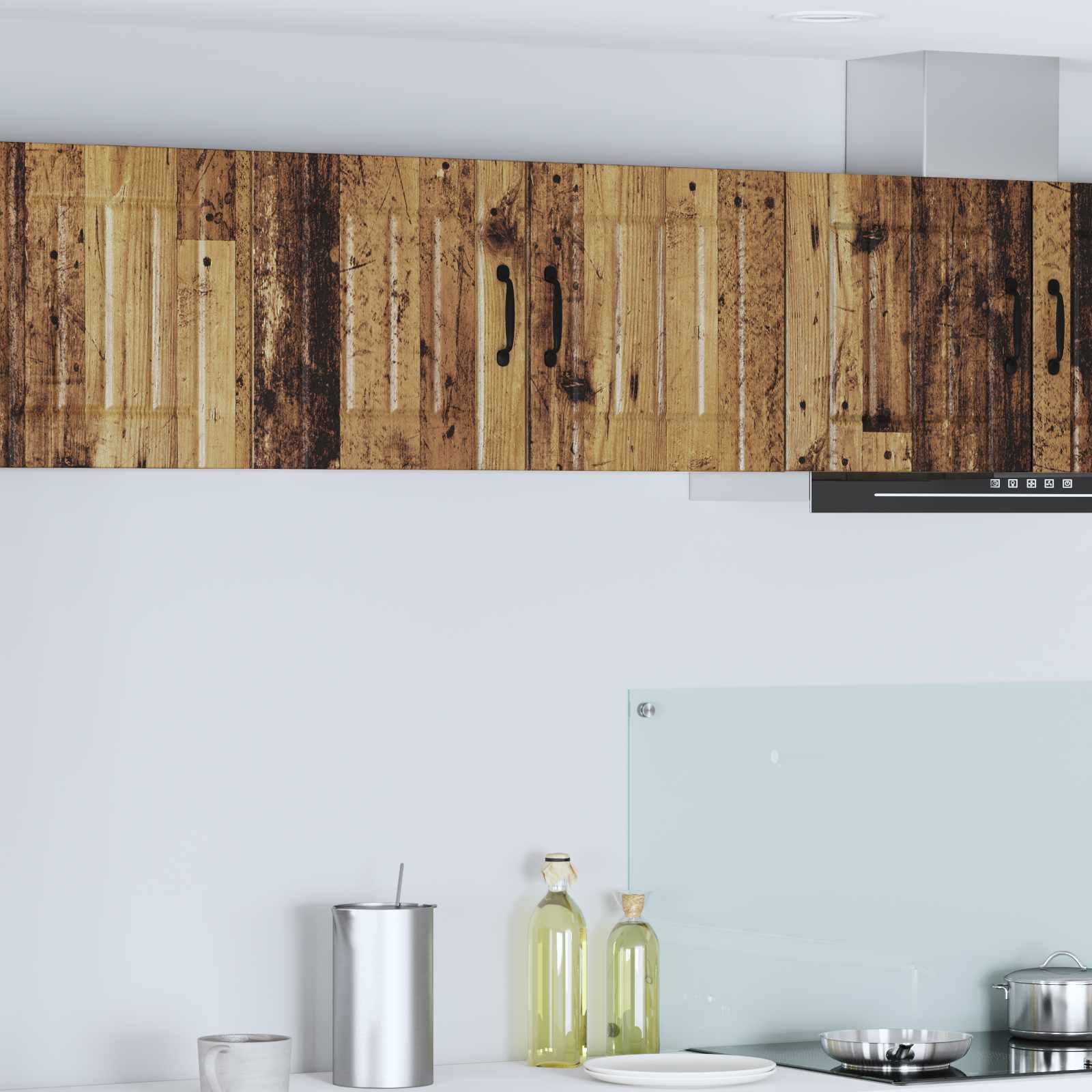 Vægskab LUCCA Gammelt træ 80 x 31 x 40 cm Konstrueret træ