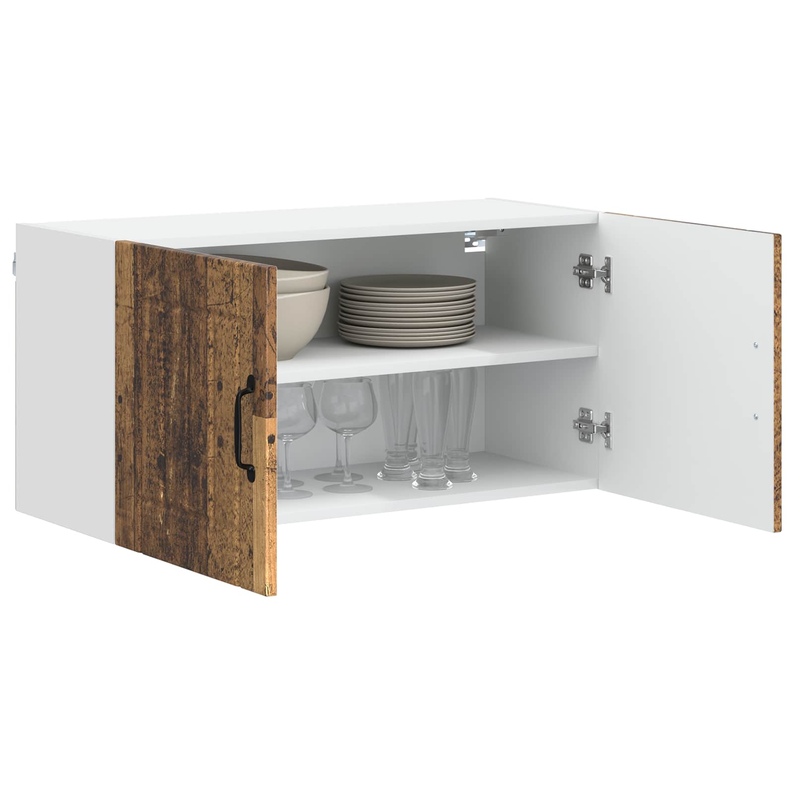 Vægskab LUCCA Gammelt træ 80 x 31 x 40 cm Konstrueret træ