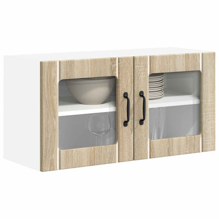 Væglågskab LUCCA Sonoma-eg 80 x 31 x 40 cm Konstrueret træ