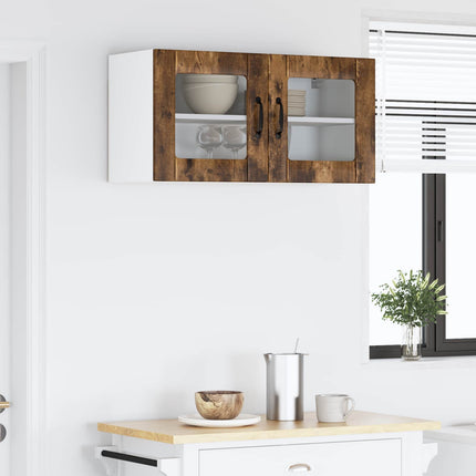Væglågskab LUCCA Røget eg 80 x 31 x 40 cm Konstrueret træ