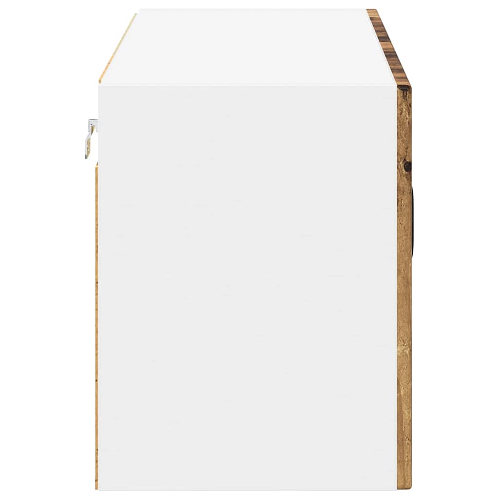 Væglågskab LUCCA Gammelt træ 80 x 31 x 40 cm Konstrueret træ
