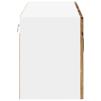 Væglågskab LUCCA Gammelt træ 80 x 31 x 40 cm Konstrueret træ