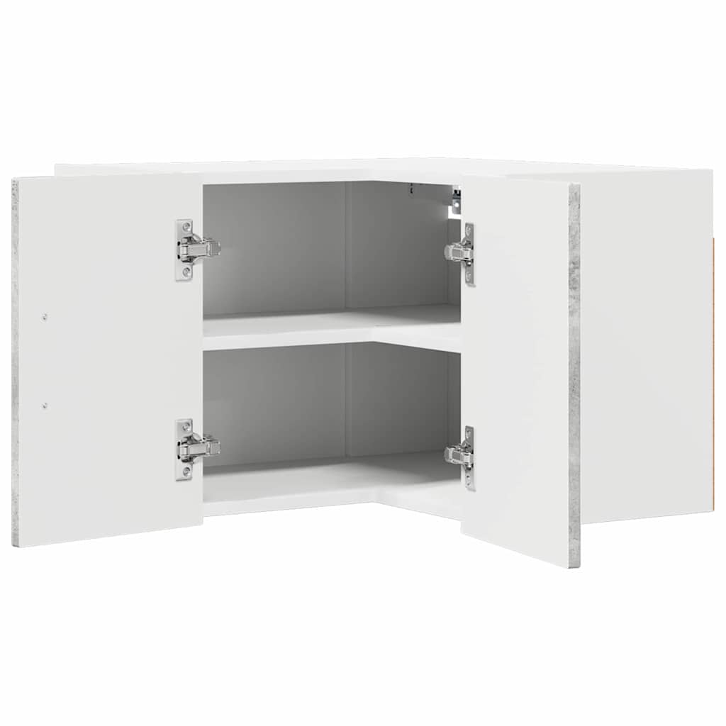 Væg hjørneskab LUCCA Betongrå 57 x 57 x 40 cm Konstrueret træ