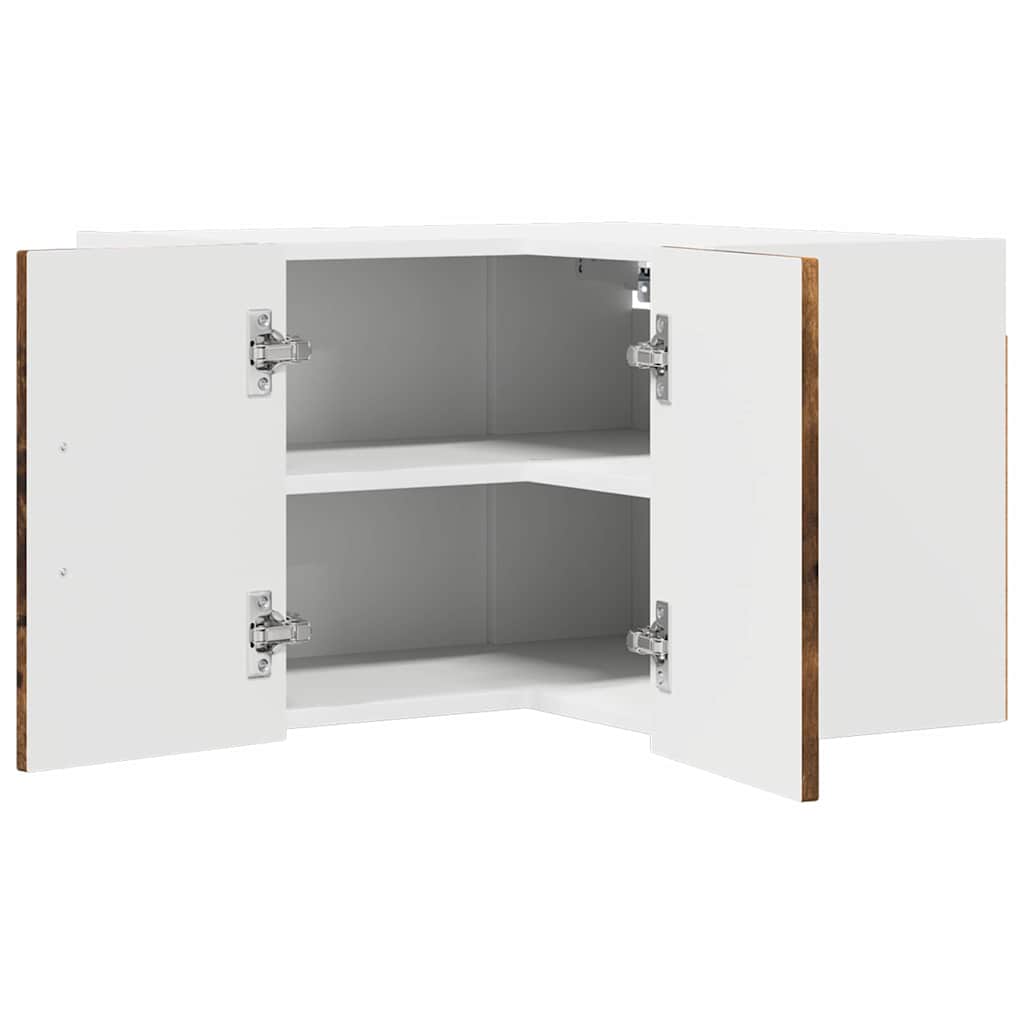 Væg hjørneskab LUCCA Røget eg 57 x 57 x 40 cm Konstrueret træ