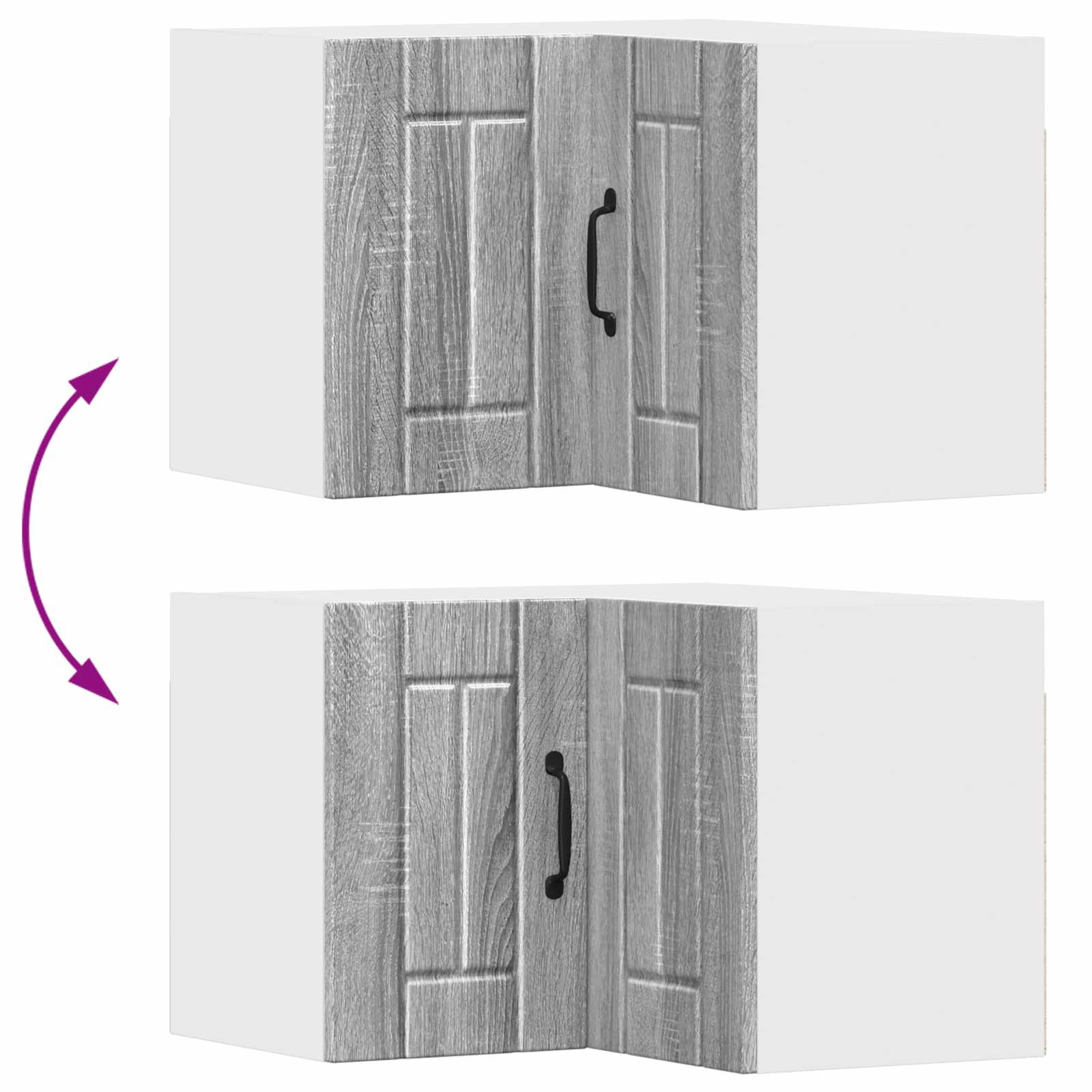 Køkkenskab Grå Sonoma 57 x 57 x 40 cm Konstrueret træ
