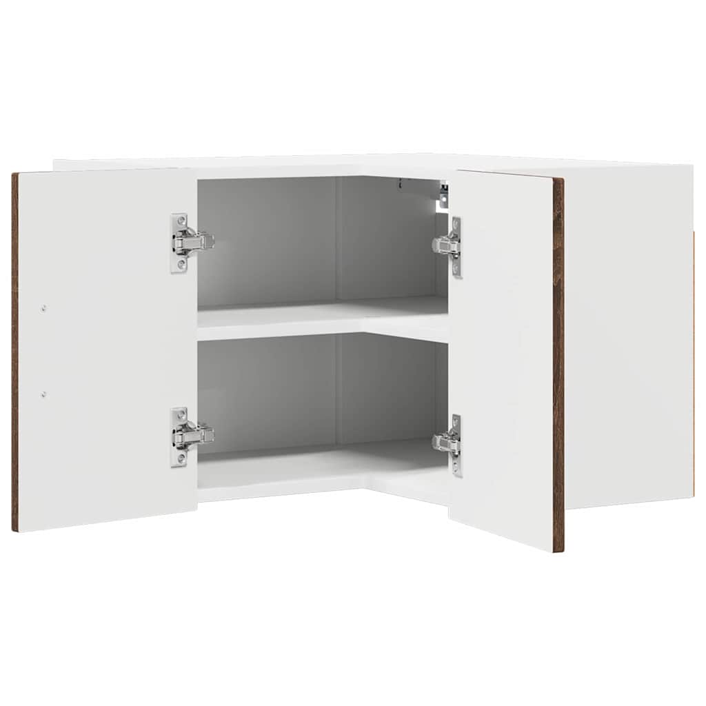 Væg hjørneskab LUCCA Brunt eg 57 x 57 x 40 cm Konstrueret træ