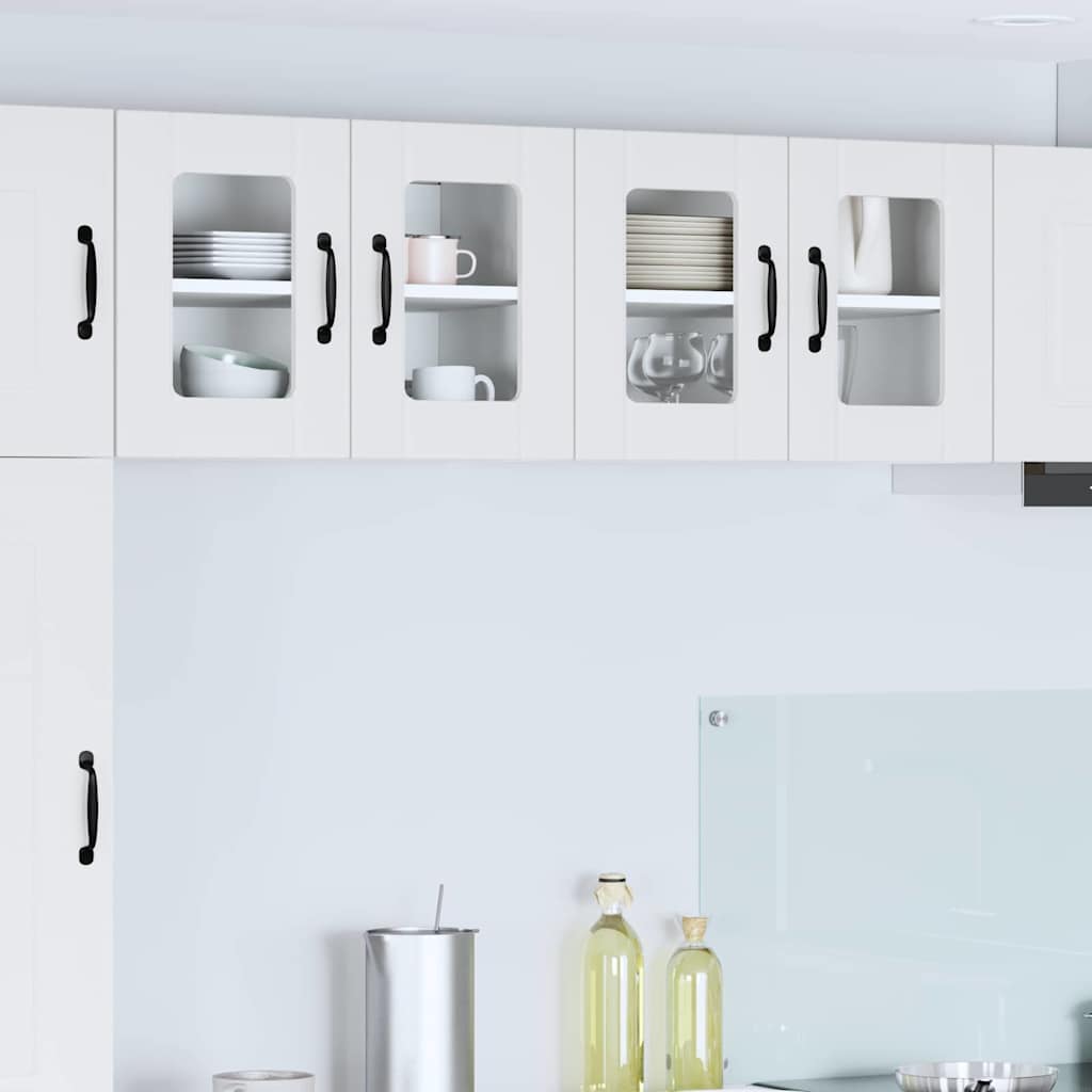 Væglågskab LUCCA 2 pcs Hvid 60 x 31 x 40 cm Konstrueret træ
