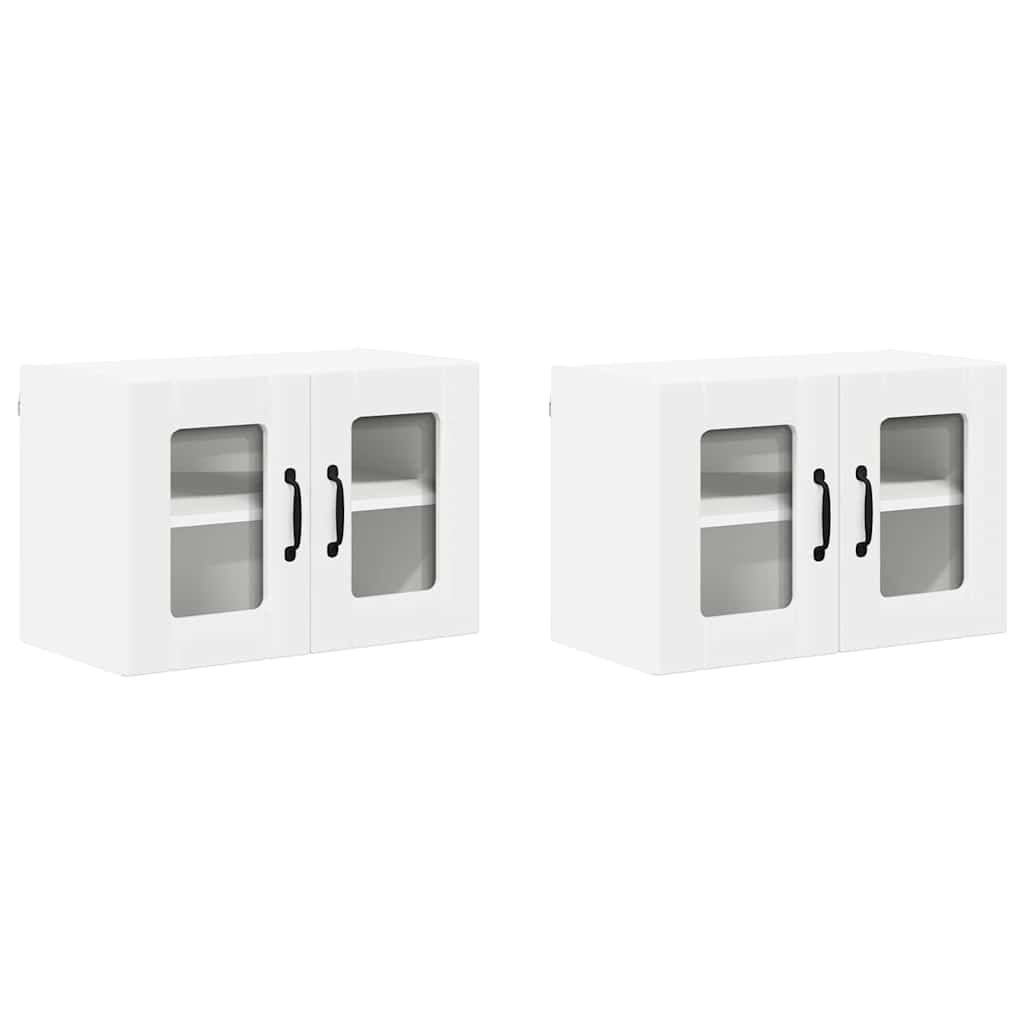 Væglågskab LUCCA 2 pcs Hvid 60 x 31 x 40 cm Konstrueret træ