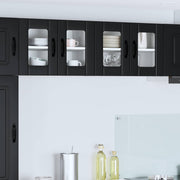 Væglågskab LUCCA 2 pcs Sort 60 x 31 x 40 cm Konstrueret træ