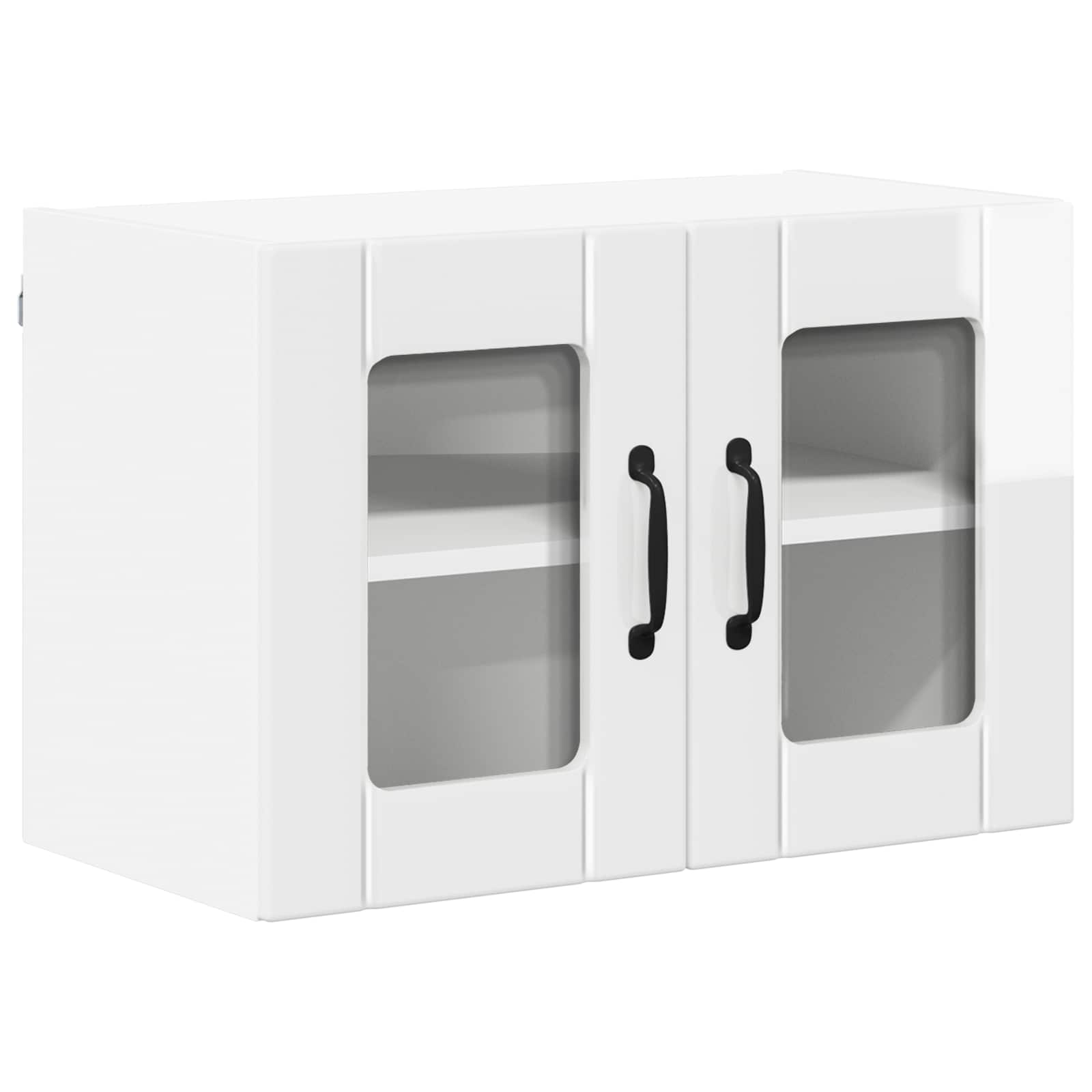 Væglågskab LUCCA 2 pcs Hvid højglans 60 x 31 x 40 cm