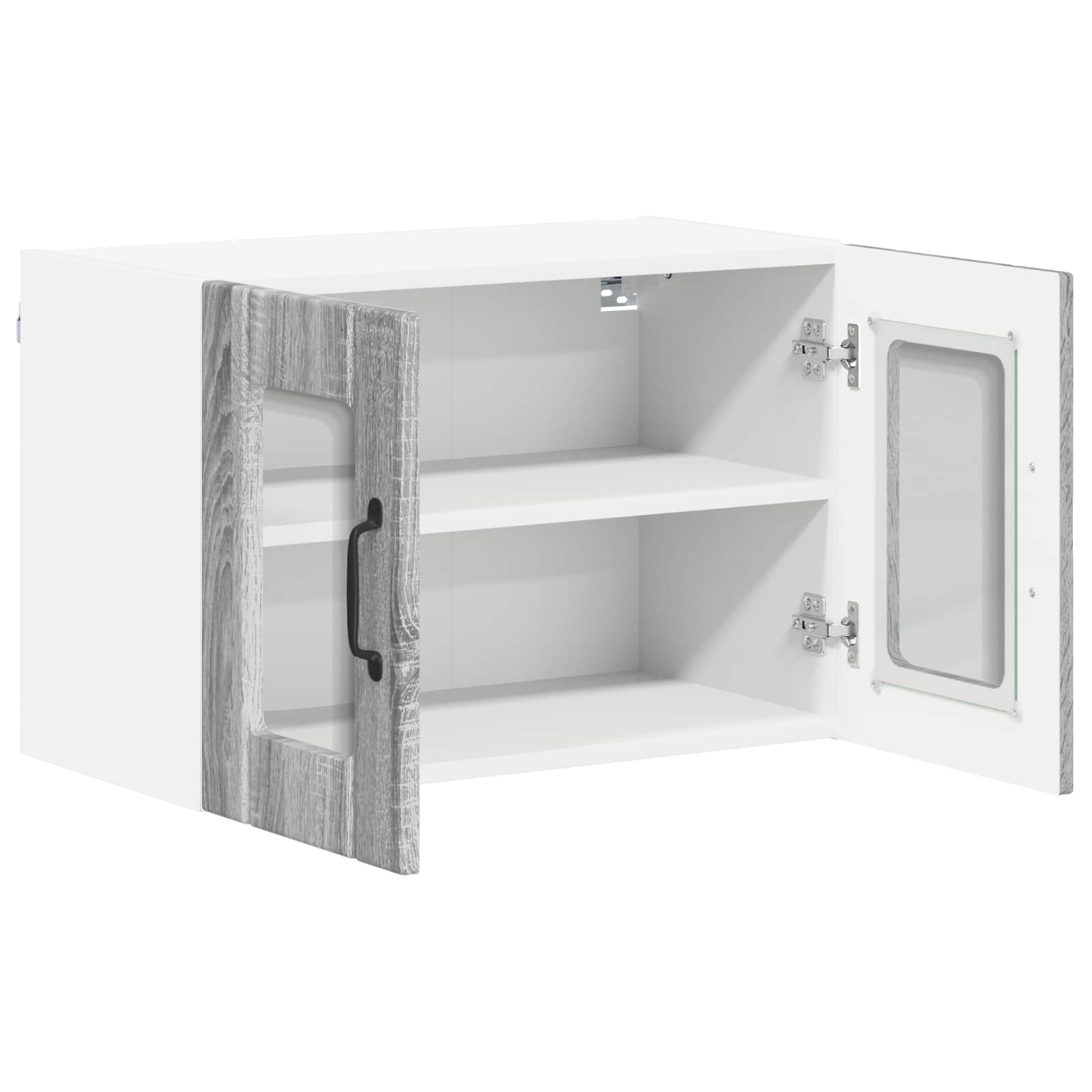 Væglågskab LUCCA 2 pcs Grå sonoma-eg 60 x 31 x 40 cm