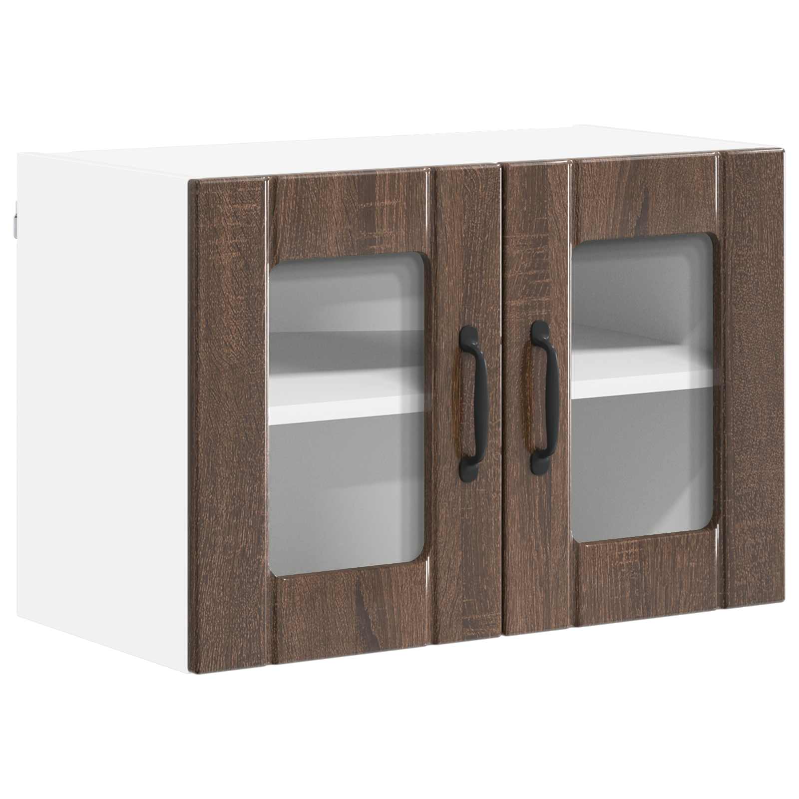 Væglågskab LUCCA 2 pcs Brunt eg 60 x 31 x 40 cm Konstrueret træ