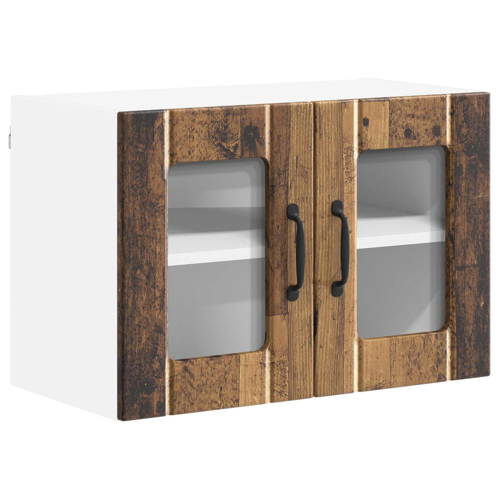 Væglågskab LUCCA 2 pcs Gammelt træ 60 x 31 x 40 cm