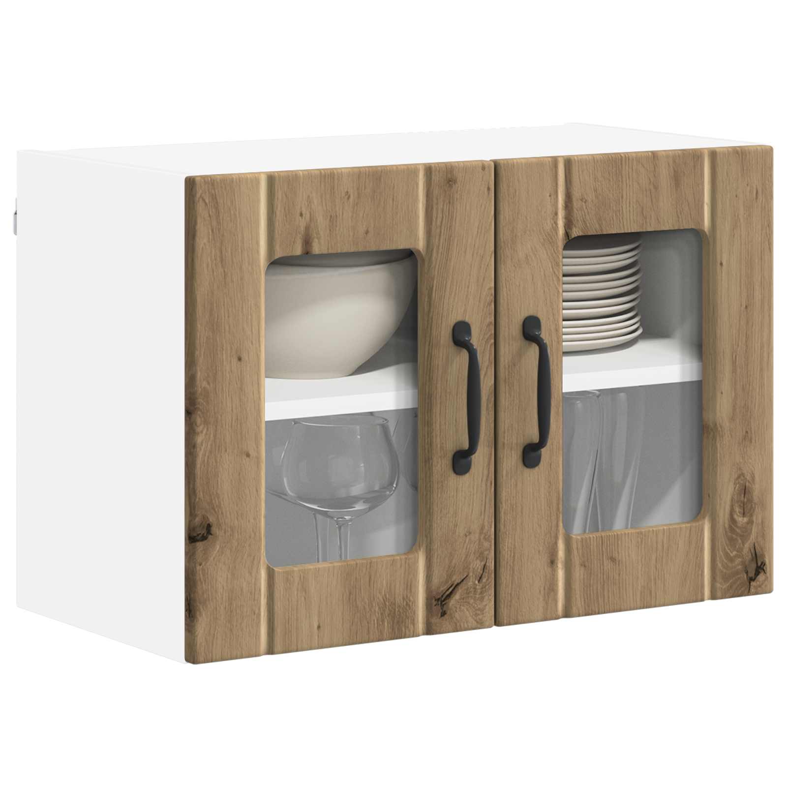 Væglågskab LUCCA 2 pcs Artisan-eg 60 x 31 x 40 cm