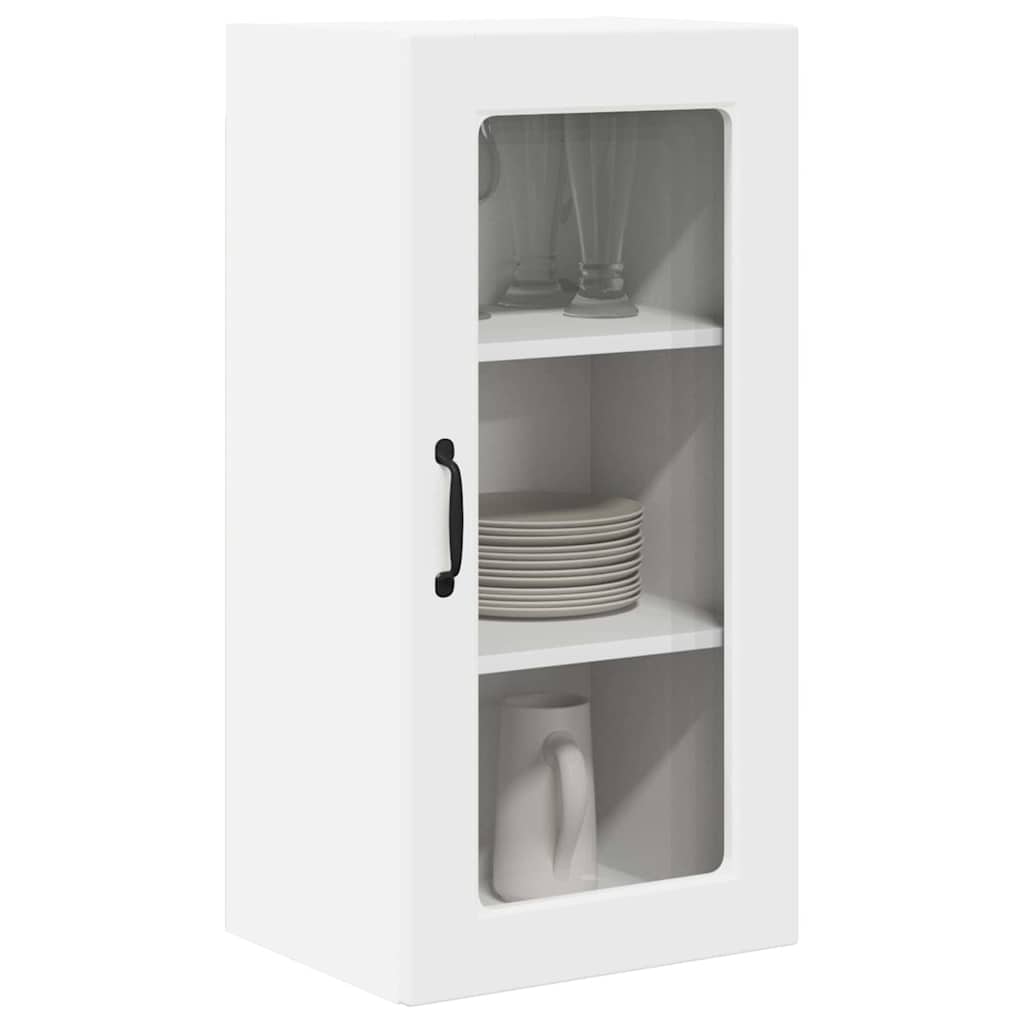 Væglågskab LUCCA 2 pcs Hvid 40 x 31 x 80 cm Konstrueret træ