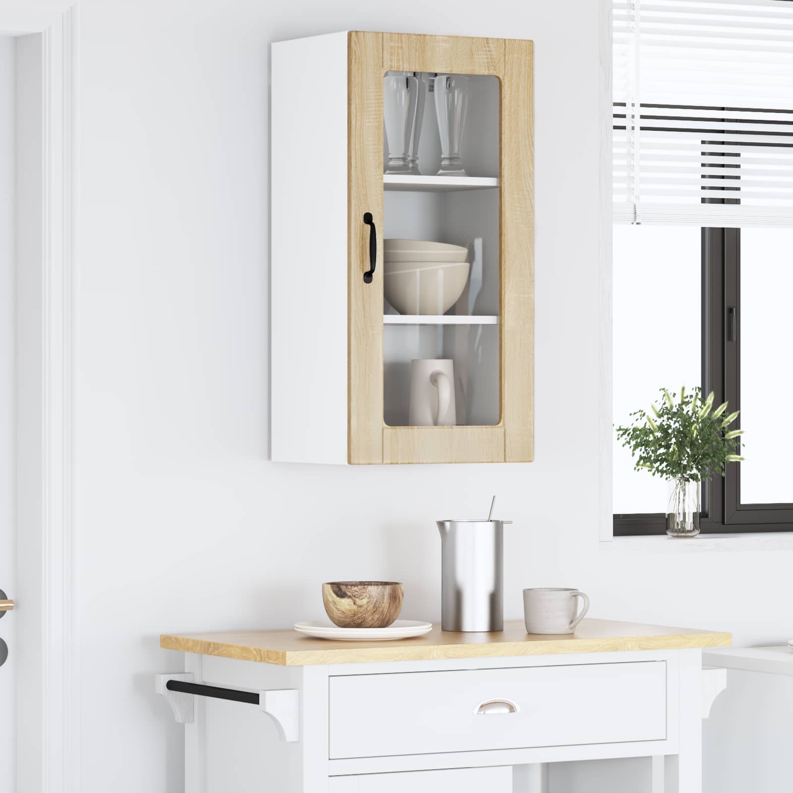 Væglågskab LUCCA Sonoma-eg 40 x 31 x 80 cm Konstrueret træ