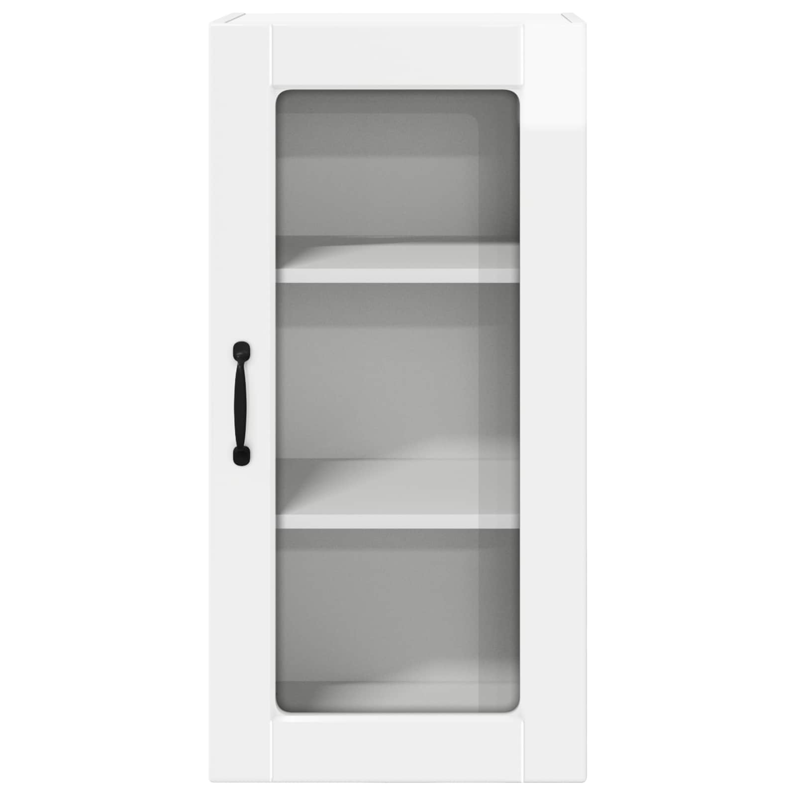 Væglågskab LUCCA 2 pcs Hvid højglans 40 x 31 x 80 cm