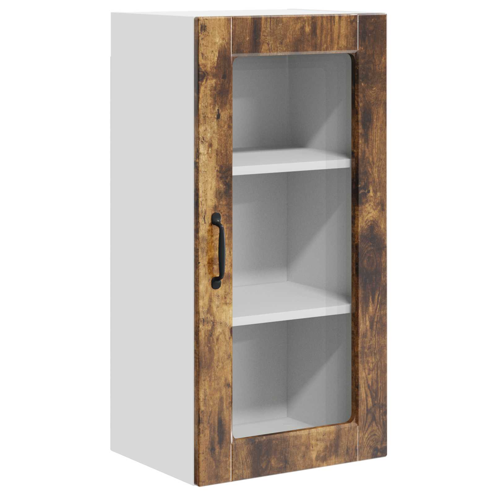 Væglågskab LUCCA 2 pcs Røget eg 40 x 31 x 80 cm Konstrueret træ
