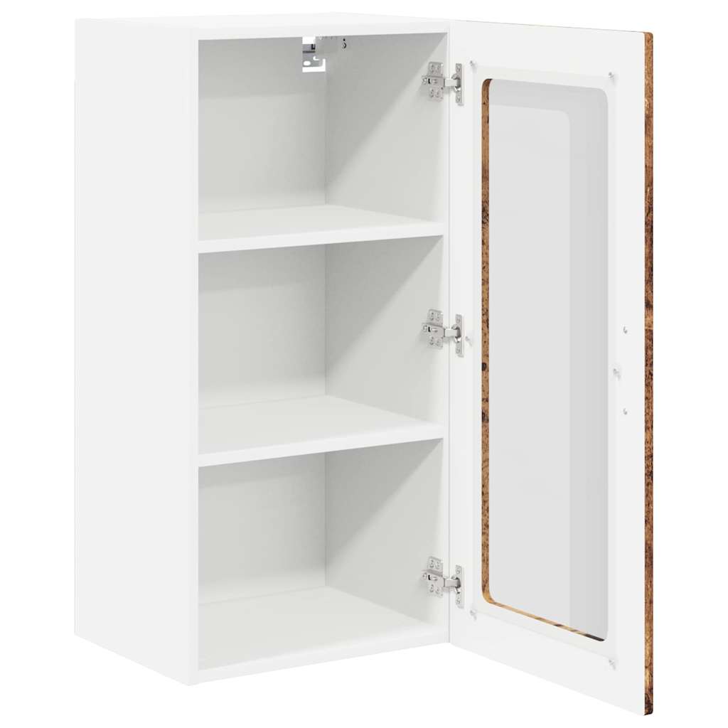 Væglågskab LUCCA Gammelt træ 40 x 31 x 80 cm Konstrueret træ