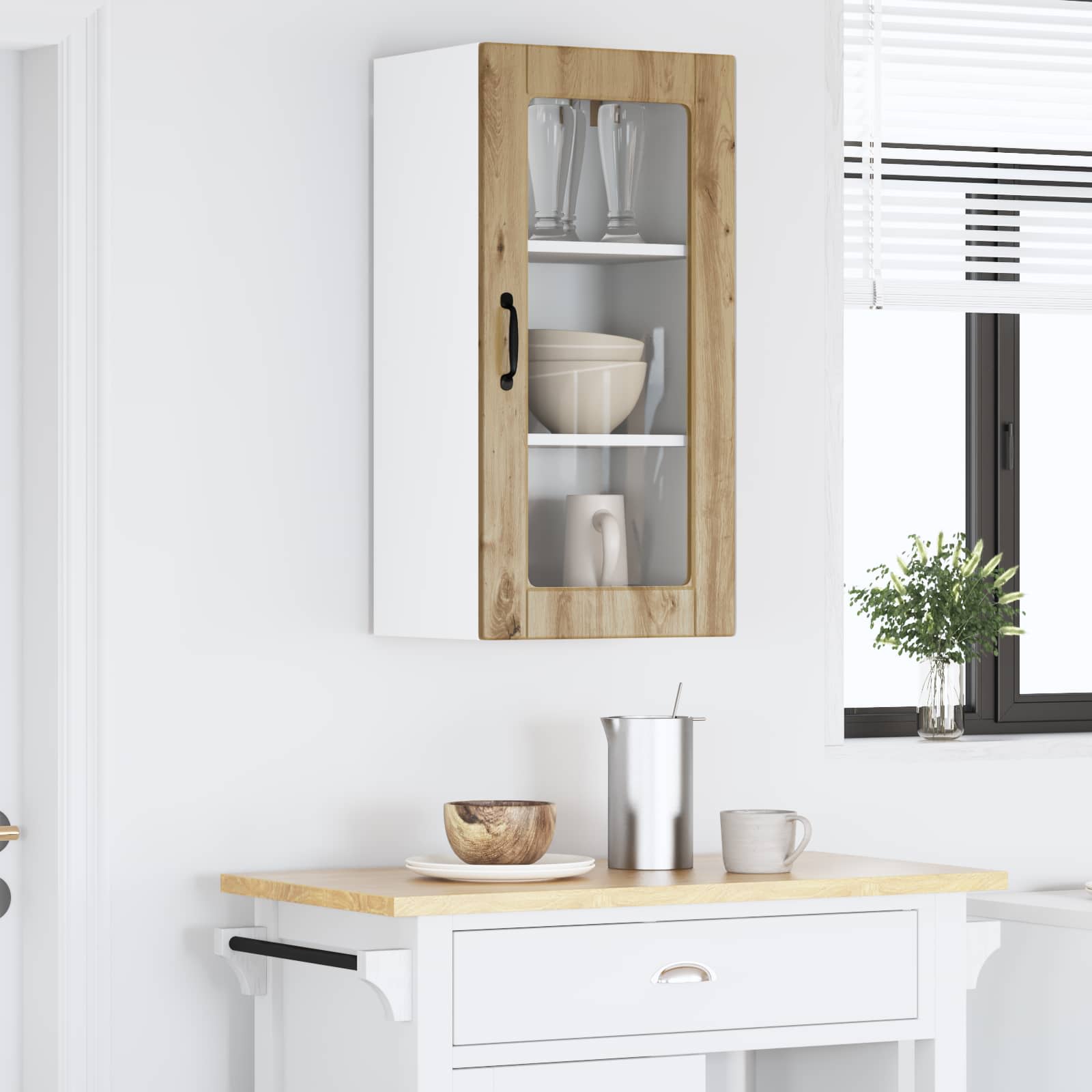 Væglågskab LUCCA Artisan-eg 40 x 31 x 80 cm Konstrueret træ