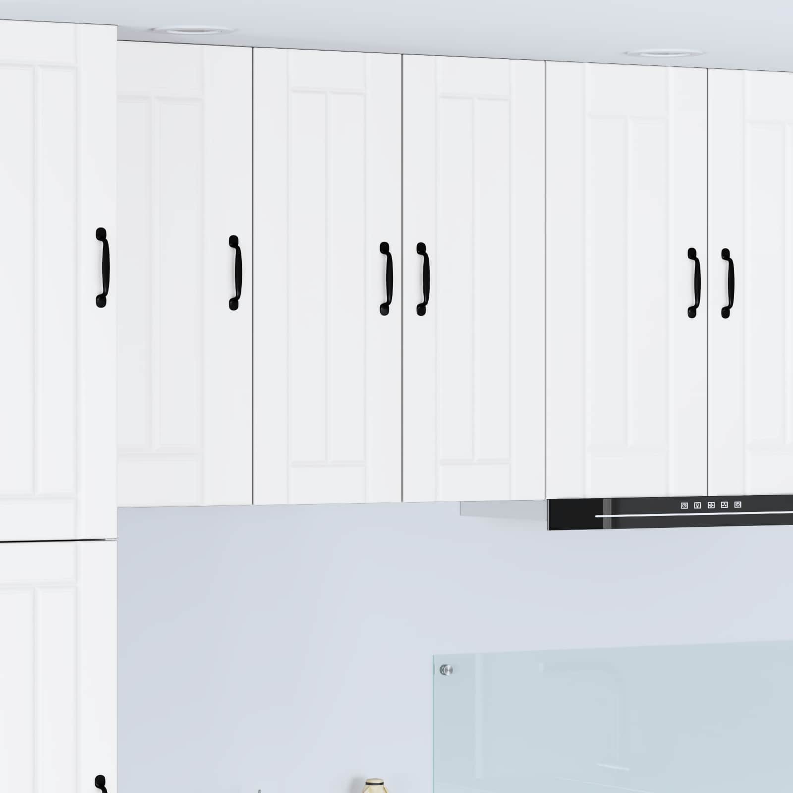 Vægskab LUCCA 2 pcs Hvid 30 x 31 x 80 cm Konstrueret træ