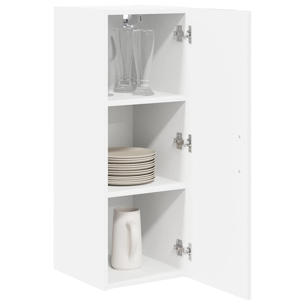 Vægskab LUCCA 2 pcs Hvid 30 x 31 x 80 cm Konstrueret træ