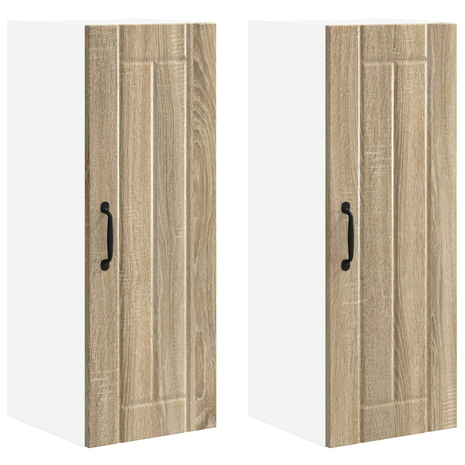 Vægskab LUCCA 2 pcs Sonoma-eg 30 x 31 x 80 cm Konstrueret træ